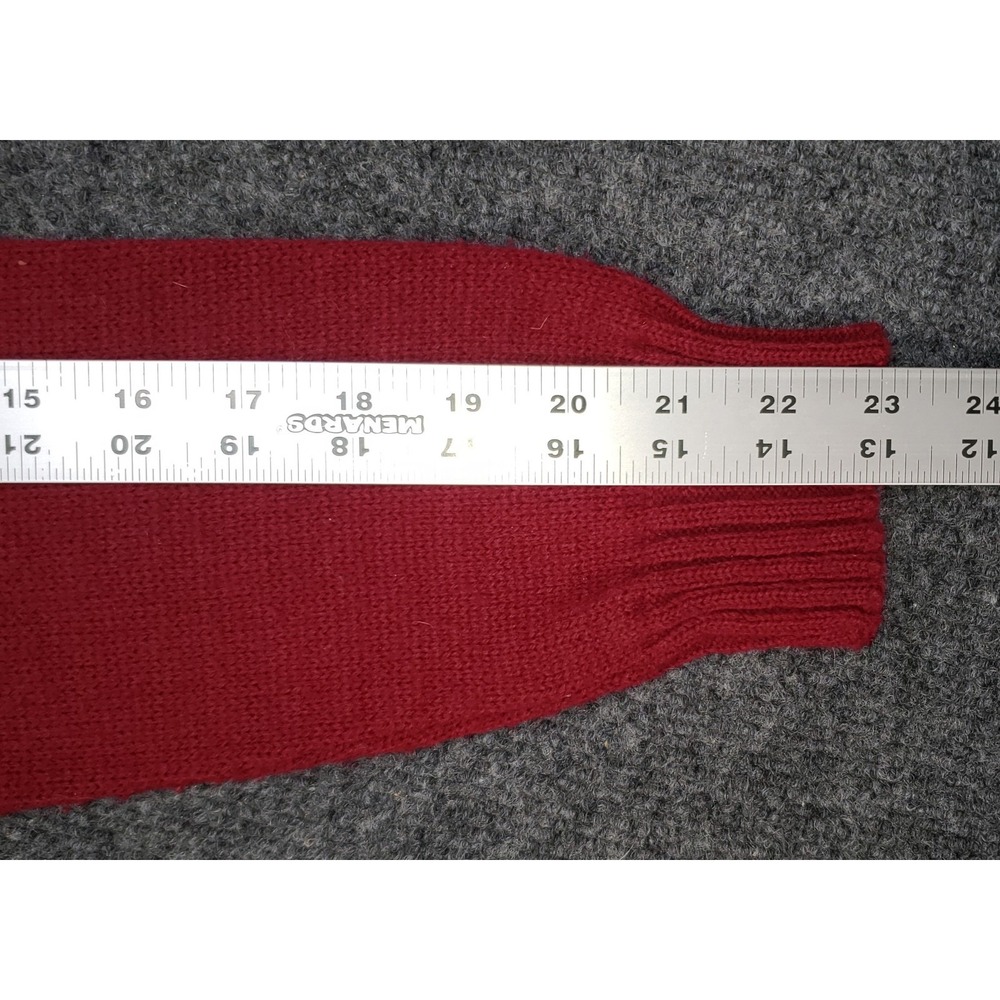 Vintage Marlomar Knits Lettermans Sweater Mens Medium Red Yellow Turbo Acrylic - Picture 5 of 8